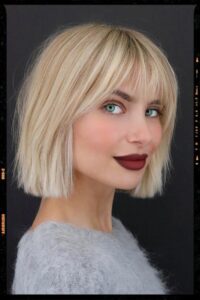 Blunt Bob with Bangs