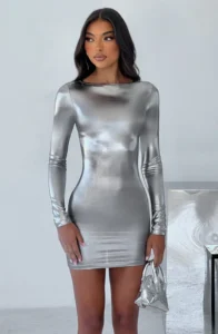 The Metallic Mini Dress